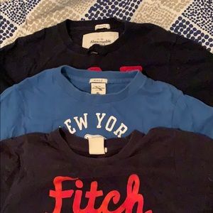 Mens Abercrombie T-shirt’s , some damage. All $5